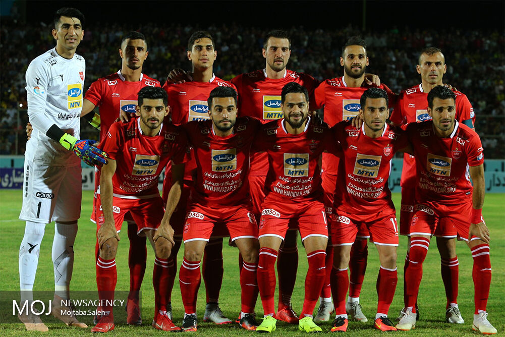 دیدار تیم های فوتبال پارس جنوبی جم و پرسپولیس/ ترکیب پرسپولیس