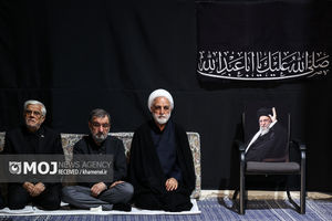 مراسم عزاداری شب تاسوعا در جوار محل شهادت رهبر شهید انقلاب اسلامی