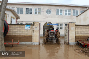 خسارت سیلاب و توفان در شرق گلستان/ ۳۰ مورد آبگرفتگی منازل