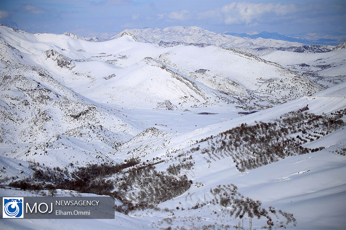 بارش برف در ارتفاعات اورامان