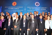 مجمع بین‌المجالس آسیا به احترام جان باختگان زلزله غرب ایران یک دقیقه سکوت کردند