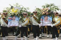 تشییع پیکر پاک دو مامور شهید در اهواز 