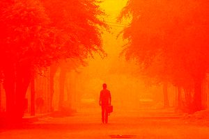 گرد و خاک در برخی شهرستان های خوزستان ماندگار است