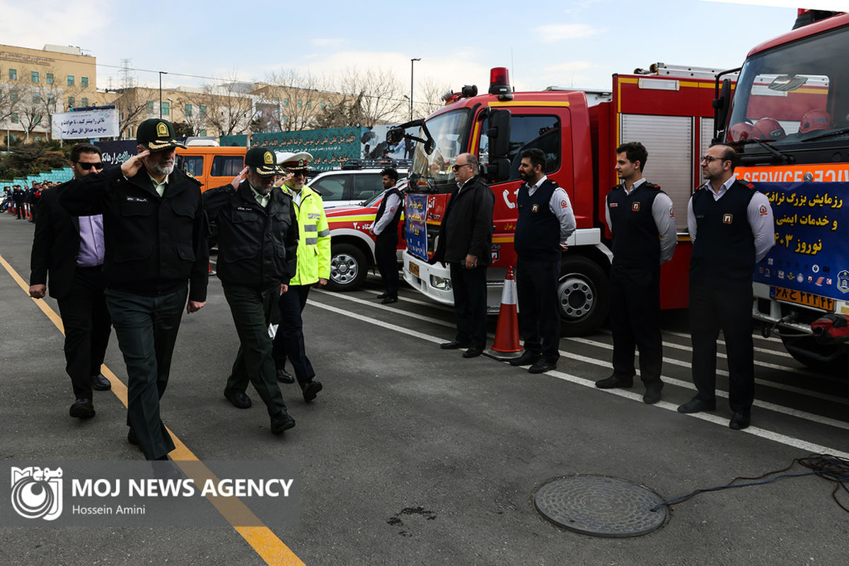 رزمایش طرح نوروزی پلیس راهور و دستگاه‌های خدماتی - سردار رادان