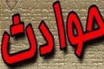 خروج اتوبوس از جاده به دلیل خواب آلودگی راننده
