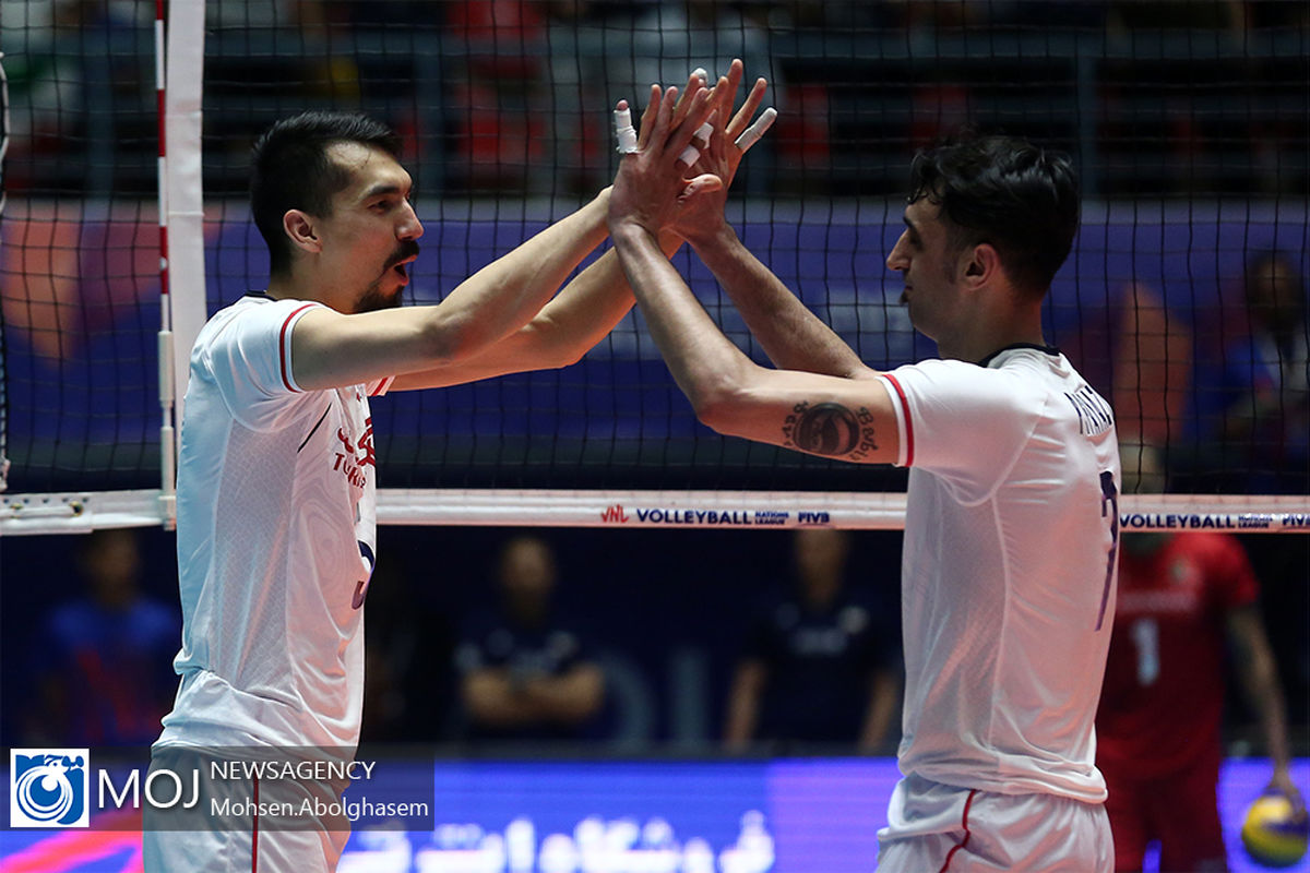 دیدار تیم های ملی والیبال ایران و پرتغال
