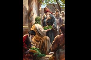 رونمایی از نقاشی جدید حسن روح‌الامین برای امام رضا(ع)