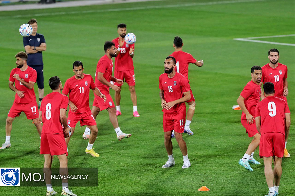 نشست خبری سرمربی و تمرین تیم ملی فوتبال قبل از دیدار با آمریکا