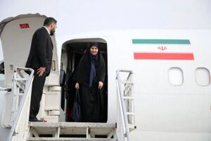 فرزانه صادق وارد کرمانشاه شد