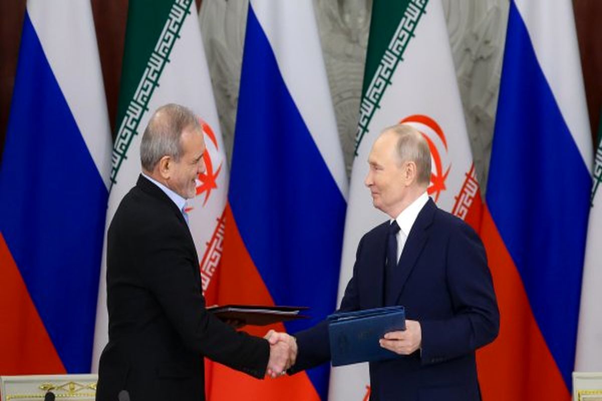 مسعود پزشکیان و ولادیمیر پوتین