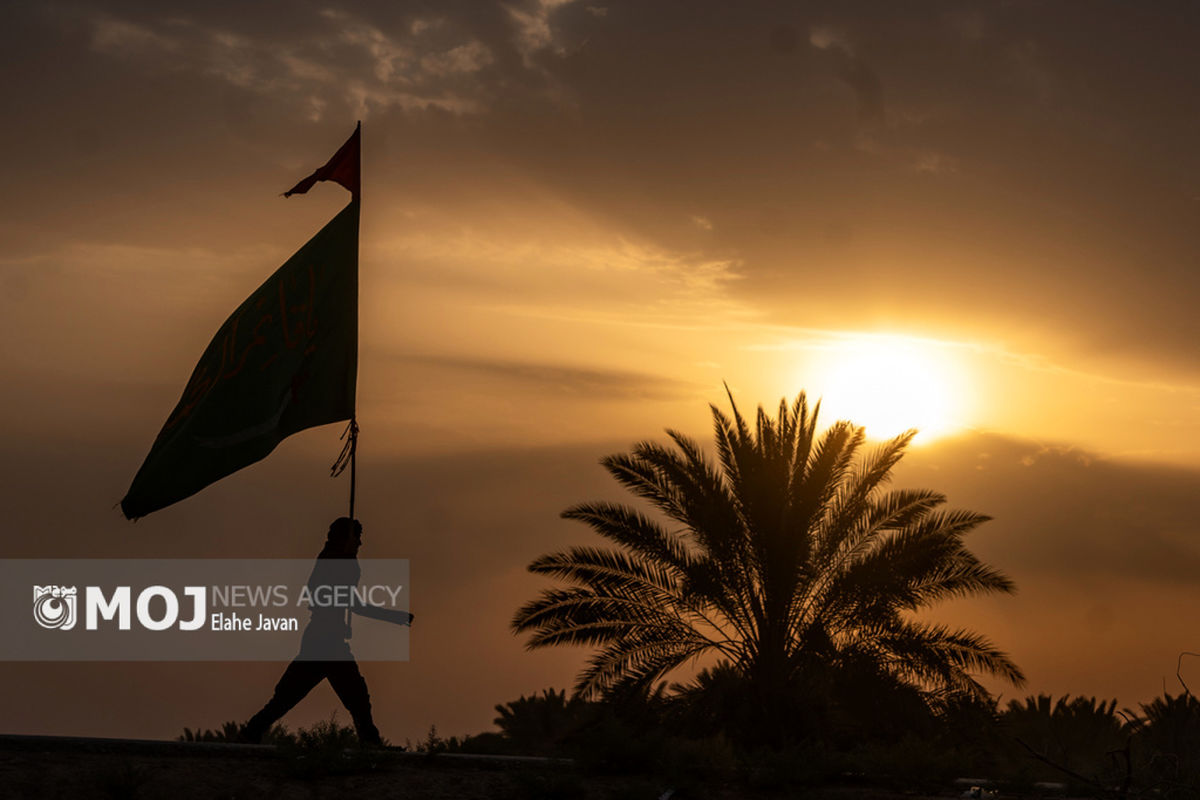 پیاده روی زائران اربعین از مسیر طریق العلما