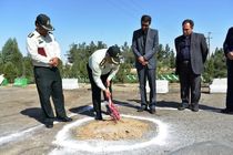 مراسم کلنگ زنی احداث پاسگاه راهور سه راهی خرمشهر در قم