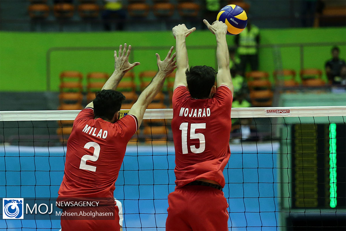 دیدار تیم های ملی والیبال ایران و کره جنوبی