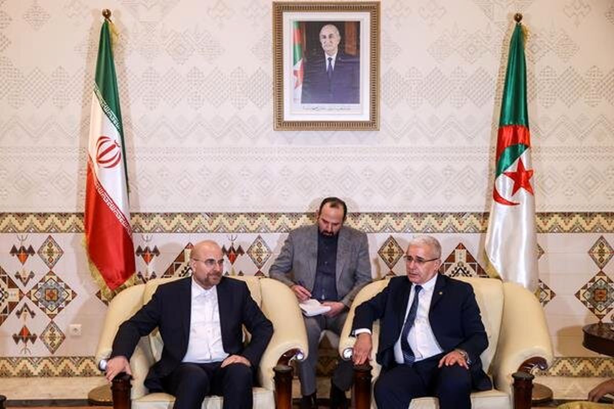 قالیباف در دیدار با رئیس مجلس الجزایر