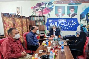 بازدید مدیرکل راهداری و حمل و نقل جاده‌ای استان قم از دفتر سرپرستی خبرگزاری موج در قم