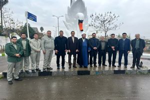 رونمایی از تندیس قوی مهاجر در سرخرود مازندران