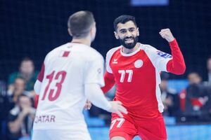 هندبال بحرین در وقت اضافه قطر را شکست داد و قهرمان آسیا شد
