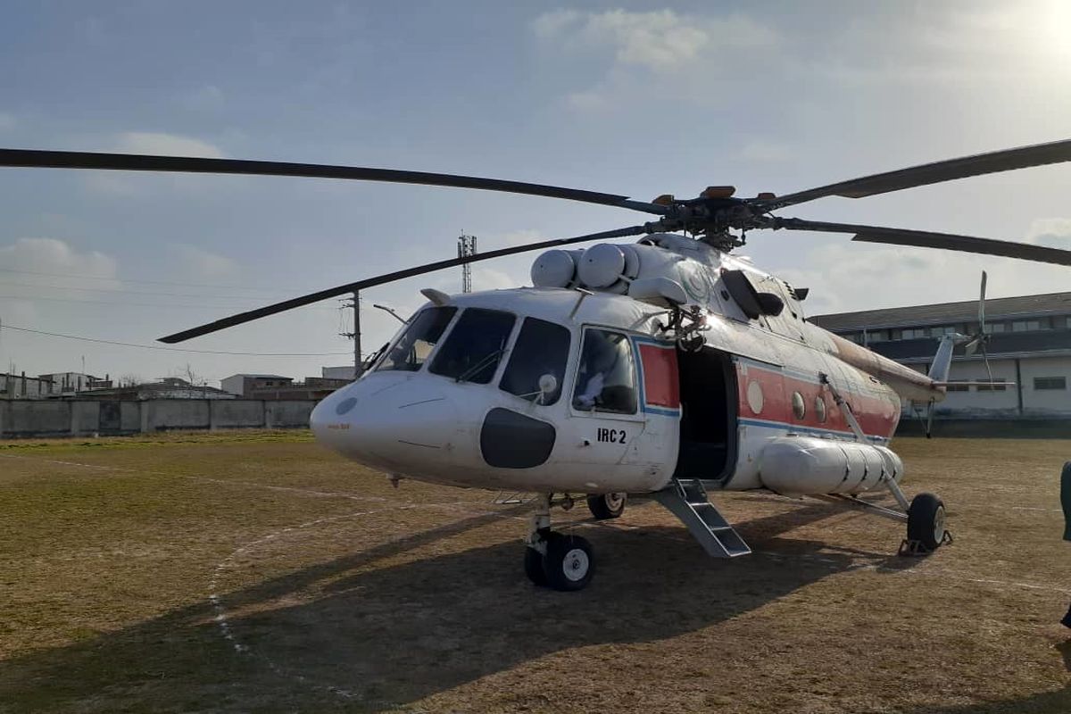 بالگرد هلال احمر مازندران