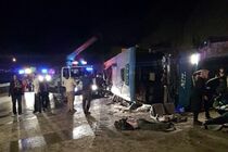 واژگونی مرگبار اتوبوس در محور سوادکوه