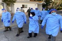  امیر سرتیپ حیدری از بخش های مختلف بیماران بیمارستان هاجر بازدید کرد