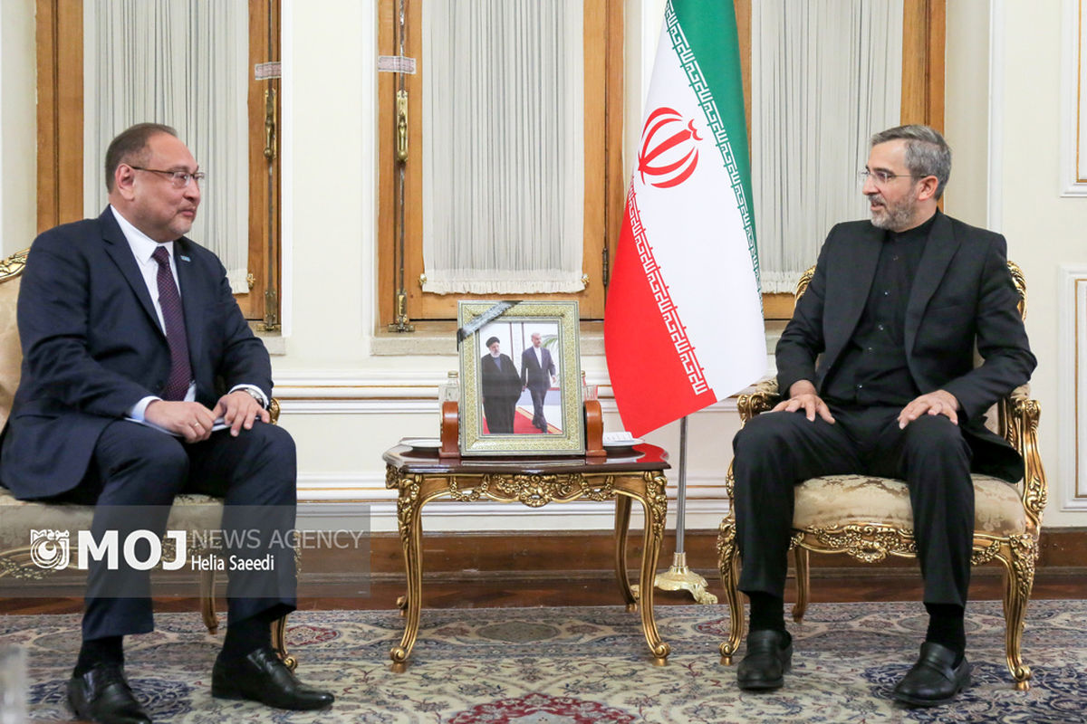 دیدار معاون اول وزیر خارجه قزاقستان با سرپرست وزارت خارجه