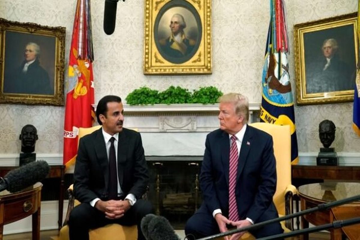 امیر قطر و ترامپ