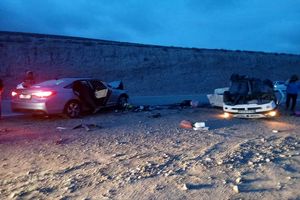 خواب آلودگی راننده ۶ کشته و مصدوم به جای گذاشت + تصاویر