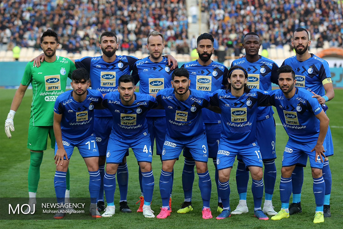 دیدار تیم های فوتبال استقلال تهران و سایپا/عکس تیمی استقلال