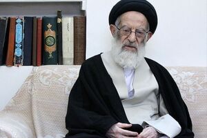  آیت الله شبیری زنجانی درگذشت همسر آیت الله یزدی را به ایشان تسلیت گفت 