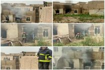 نجات پیرمرد ۷۳ ساله کاشانی از آتش سوزی یک ساختمان