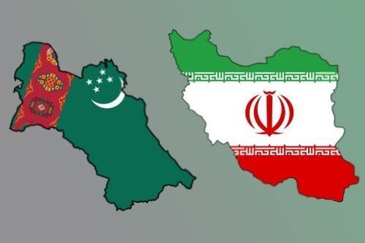 پرچم ایران و ترکنستان