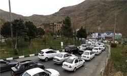 ترافیک در جادههای شمالی منتهی به تهران