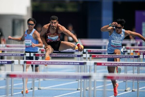 دونده ایران در دوی ۱۱۰ متر مانع آخر شد