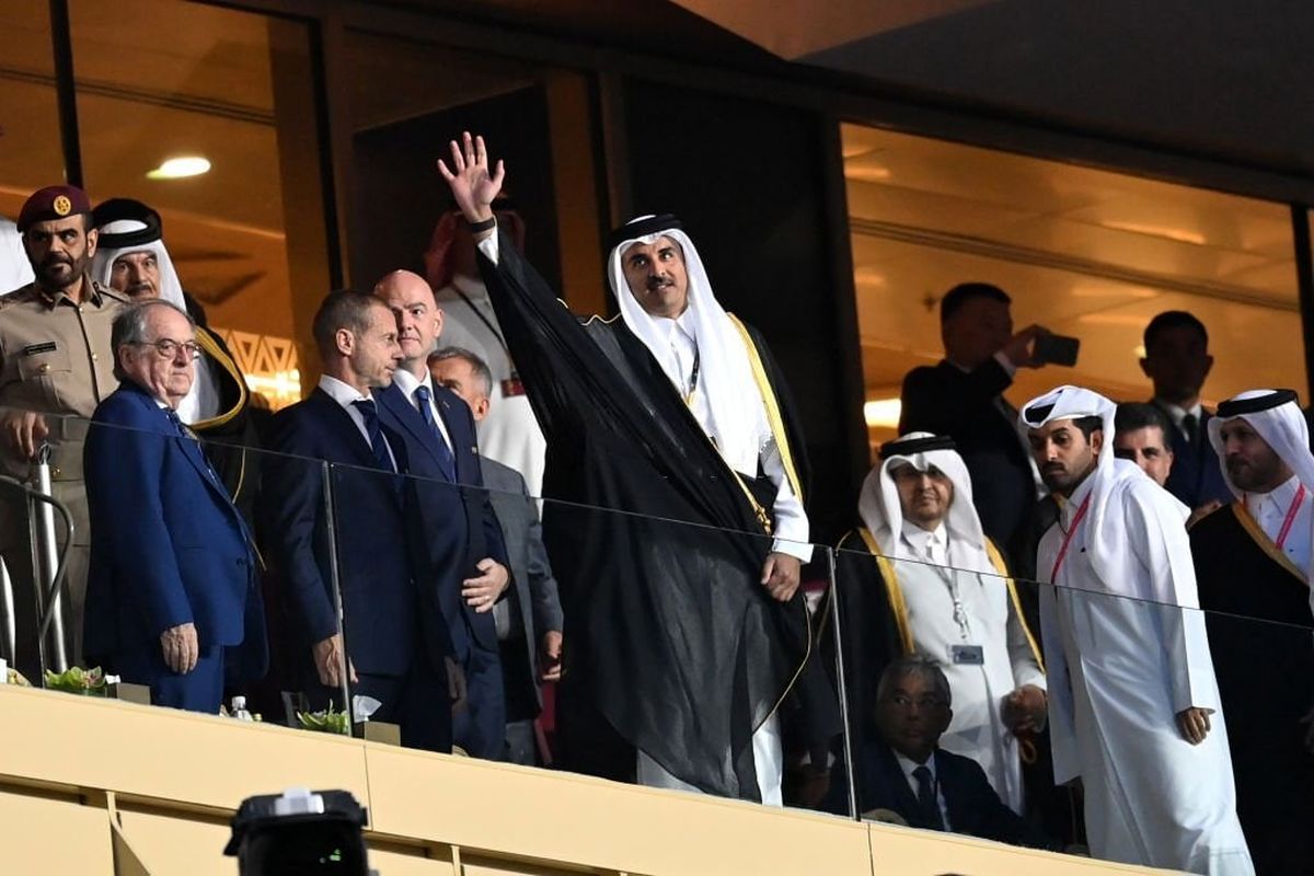 امیر قطر تماشاگر فینال جام جهانی ۲۰۲۲