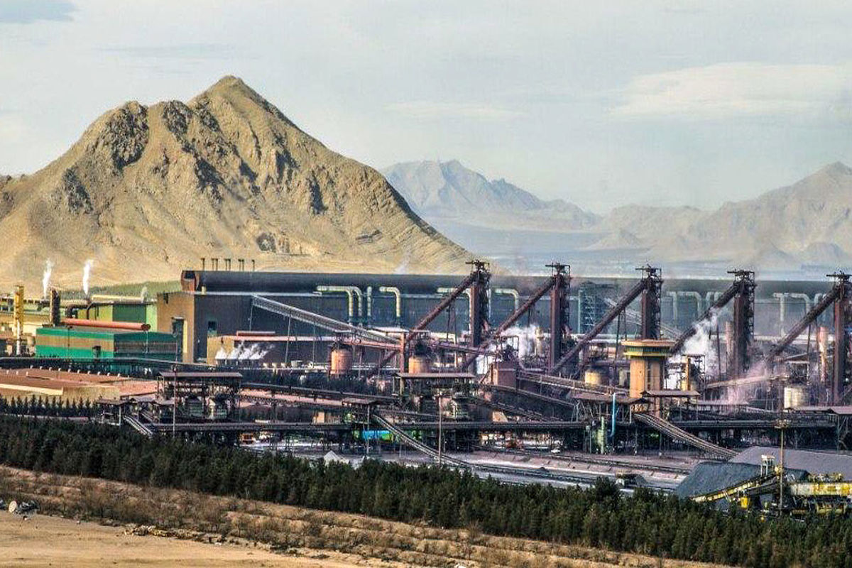 تولید آهن اسفنجی در ناحیه آهن ‌سازی