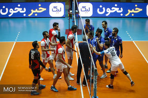 دیدار تیم های والیبال پیکان تهران و شهرداری ارومیه