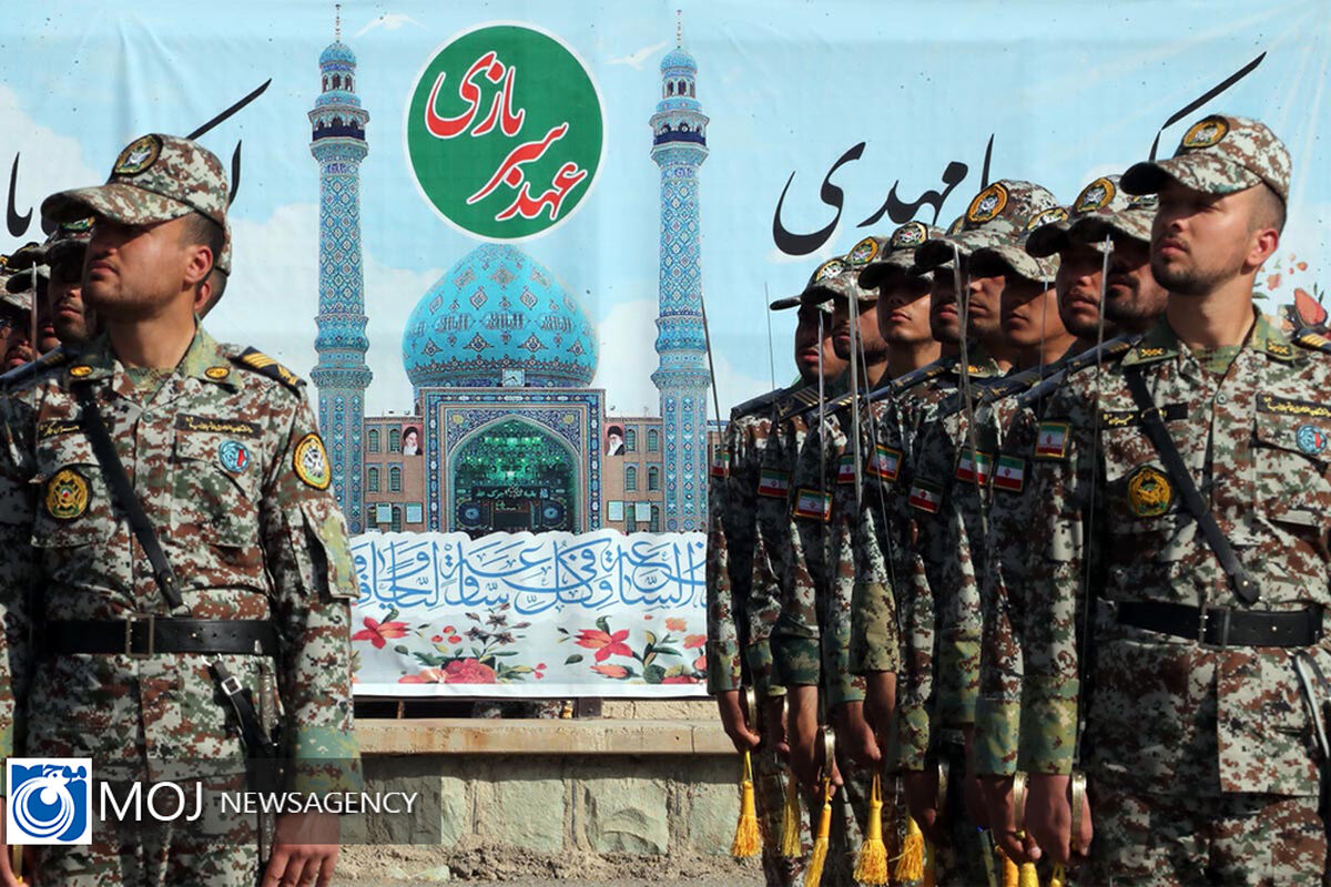 صبحگاه مشترک عهد سربازی در نیروی پدافند هوایی ارتش 