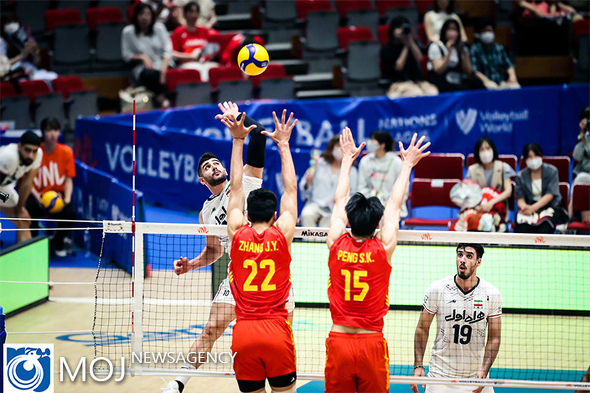 لیگ ملت‌های والیبال ؛ دیدار ایران و چین