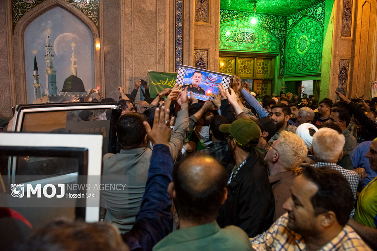 مراسم وداع با پیکر سردار شهید نیلفروشان در تهران