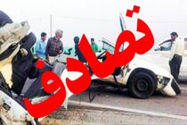 یک کشته و ۸ مصدوم در تصادف رخ به رخ دو خودروی پراید و سمند