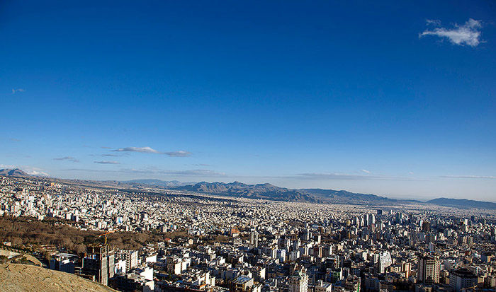 شاخص کیفیت هوای تهران امروز 14 خرداد 61 شد