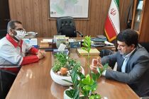 عضویت افتخاری مدیر کل تامین اجتماعی استان قزوین در جمعیت هلال احمر استان قزوین