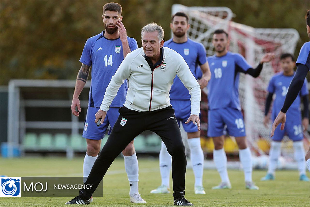 تمرین تیم ملی فوتبال