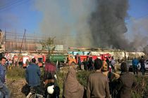 مهار آتش سوزی در فروشگاه هپی لند