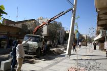 اصلاح و بهسازی شبکه برق پیاده‌راه انقلاب