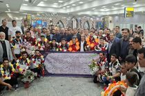 استقبال باشکوه از ستارگان سیمکان جهرم/قهرمانان آسیایی با سهمیه جهانی به وطن بازگشتند