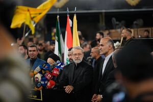 تاکید لاریجانی بر حمایت همه‌جانبه ایران از لبنان و مقاومت در دیدار با نعیم قاسم