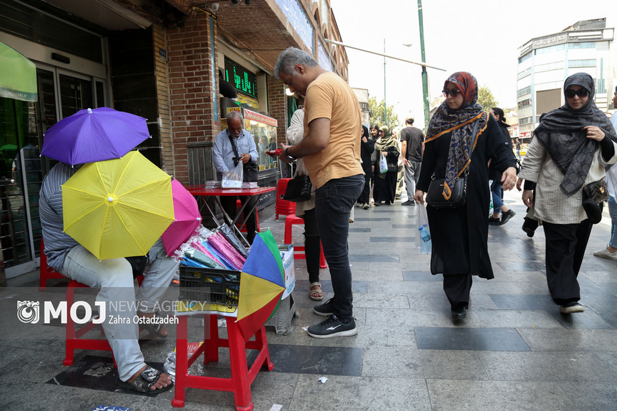 گرمای هوا در تهران