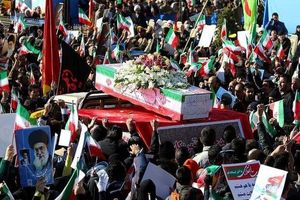 تشییع پیکر شهید دماوندی در بهشهر و گلوگاه