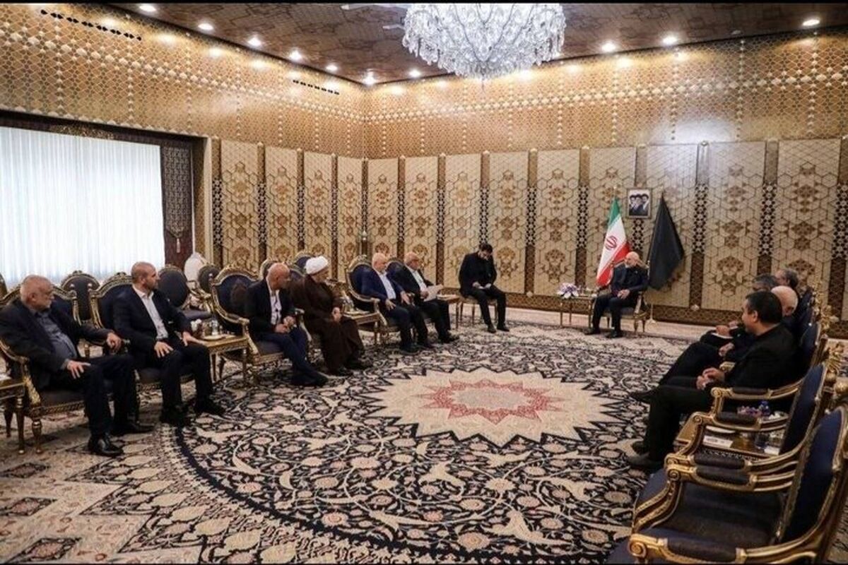 خلیل حمدان با رئیس مجلس شورای اسلامی دیدار کرد